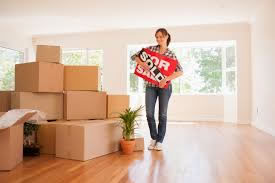 single woman moving